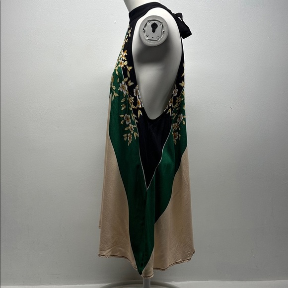 Free People Beat of My Heart Tunic Mini Dress Halter Sleeveless Floral Small - Picture 8 of 13